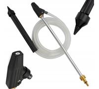 Rosfix Set Kit de Sablage Hydraulique - Buse Céramique, Tuyau 3m, Lance 460mm | Laiton Résistant | compatible avec nettoyeur haute pression Lavor, Parkside PHD, Vax, Denzel, Aterwins