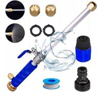 Rosfix Set Lance de Pulvérisation 3/4" - Aluminium et Plastique, 25 Bar, 60°C | 2 Buses, Raccord Rapide, Poignée Antidérapante | Pour Jardin, Voiture, Terrasse | Accessoire Arrosage