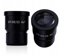 Rosfix Set Oculaires WF10X/22 - Grand Champ 10× Ø30 mm | Optique en Verre | Pour Microscopes Stéréoscopiques Trinoculaires/Binoculaires | Accessoire de Microscopie