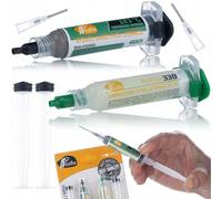 Rosfix Set Pâte à Souder ProFlux 338 - Étain Liquide 183°C, 2 Pistons, 2 Aiguilles | Précision BGA, PCB, GSM | Protection OSP | Accessoire de Soudure Électronique
