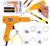 Rosfix Set Soudeuse Plastique avec 200 Agrafes - 230V, 50W, 750°C | Réparations Plastiques Auto & Maison | Valise Incluse | Outil Thermique Polyvalent