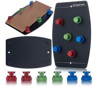 Rosfix Set Support Magnétique de Soudure PCB - Plaque Métallique 100x140 mm | 6 Aimants Réglables | Résistant à Haute Température | Pour Réparation Électronique | Accessoire Atelier