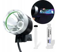 Rosfix Soldermaske Set Blanc 10 ml avec applicateur + lampe UV | Pour la réparation et la protection des circuits imprimés