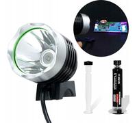 Rosfix Soldermaske Set Noir 10 ml avec applicateur + lampe UV | Pour réparation & protection PCB