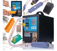 Rosfix Soudeuse Par Points Sunkko 737G+ - 4,3 kW, 120-1200A, Écran LCD, Stylo 70BN | Pour Batteries Lithium 18650 | Contrôle Numérique | Machine de Soudage Professionnelle