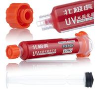 Rosfix Soudure Masque Rouge 10ml - Résine UV pour PCB | Protection Contre l’Humidité et la Corrosion | Non Conductrice | Application Manuelle ou Automatique | Accessoire Électronique