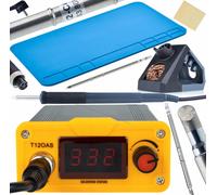 Rosfix Station de soudage pour pannes T12 Rosfix Orange Akbash Standard T12OAS Série Electric PRO + pannes T12-BC4 + T12-D24 + tapis de soudure silicone