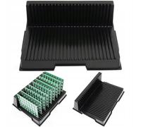 Rosfix Support Antistatique en L pour PCB - 25 Compartiments | 270x205x90mm | Résistance 10⁴-10⁹ Ω | Pour Cartes Électroniques | Rangement ESD Durable