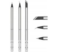 Rosfix T65 Heating Tips Pro Set - Set de 3 pannes de fer à souder pour T65-BC2 | Type K (couteau), I (aiguille), IS (superfine) | Original | Changement rapide