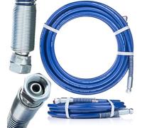 Rosfix Tuyau Airless 3/8" 20m - Pression 227 Bar, Raccords Tournants, Gaine Anti-Abrasion | Pour Peinture et Enduit | compatible avec pistolet à peinture Graco, Wagner, Titan