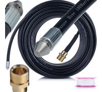 Rosfix tuyau de nettoyage de canalisation 35 m - M22 mâle | 160 bar | 1+3 buse | Pour Kärcher, Kränzle, appareils M22