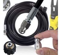 Rosfix tuyau de nettoyage de tuyaux 35 m M22 | Pour Kärcher K2-K7 | Flexible & robuste | 200 bar | Nettoyage haute pression