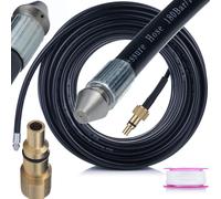 Rosfix tuyau de nettoyage de tuyaux 40 m - Pour Lavor (nouvelle série) & Parkside PHD | 1+3 buse | nettoyage de canalisation | 160 bar | raccord à baïonnette