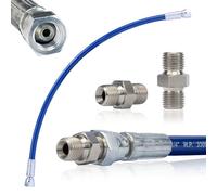 Rosfix Tuyau de Peinture Haute Pression 50cm - Flexible 270 Bar, Filetage 1/4" | Urethane Ultra Résistant | Pour Pistolet et Pulvérisateur | Accessoire de Pulvérisation