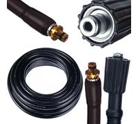 Rosfix Tuyau Haute Pression 10m - Nylon Renforcé, 200 Bar, 60°C | Raccord Ancien Type Goupille + M22 | Compatible avec Nettoyeur Haute Pression Kärcher K2-K7