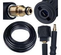 Rosfix Tuyau Haute Pression 15m Quick Connect - Nylon Renforcé, 200 Bar, 60°C | Click Connect | compatible avec nettoyeur haute pression Stihl, Nilfisk, Gerni