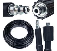 Rosfix Tuyau Haute Pression 5m M22-Click - Nylon Renforcé, 200 Bar, 60°C | Connecteur Rapide Lavor | compatible avec nettoyeur haute pression Lavor Army-Wave UP 125