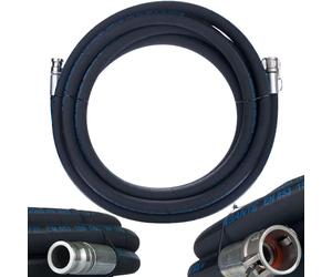 Rosfix Tuyau pour Machine à Enduit DN25 20m - Camlock Sertis Hydrauliquement | Ø25mm, Épaisseur 7mm | 40 Bar | Pour Enduit Plâtre et Ciment | Accessoire Chantier