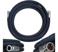 Rosfix Tuyau pour Machine à Enduit DN25 5m - Camlock Sertis Hydrauliquement | Ø25mm, 40 Bar, 100 Bar Éclatement | Pour Enduit Plâtre et Ciment | Accessoire Chantier