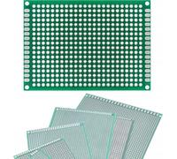 Rosfix universal PCB 50x70 mm | Double face | Montage THT | Trame 2,54 mm | Vert | 4 trous de fixation