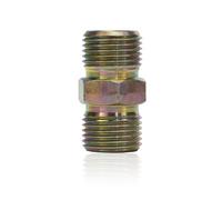 Rosfix Raccord Haute Pression GZ 1/2" x GZ 1/2" - Acier Inoxydable, 400 Bar | Joint Conique 60° | Pour Tuyaux et Pistolets Airless | Accessoire pour Peinture
