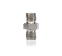 Rosfix Raccord Haute Pression GZ 1/4" x GZ 1/4" - Acier Inoxydable, 400 Bar | Joint Conique 60° | Pour Tuyaux et Pistolets Airless | Accessoire pour Peinture