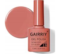 Rosfix Vernis à ongles hybride 018 - 7,5 ml | Teinte brune délicate | Finition brillante | Durcissement par LED & UV