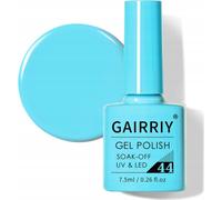 Rosfix vernis à ongles hybride 044 - 7,5 ml | Bleu turquoise brillant | Vernis à gel LED UV | Effet longue durée