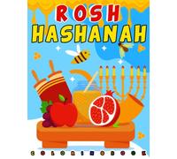 Rosh Hashanah fun coloring book for Kids: Happy Holiday Rosh hashanah & yom Kippur,Sukkot|Jewish New Year Holiday coloring Gifts for Kids or young ... | shana tova 2022