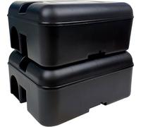 Roshield Boîte d’Appât pour Rats et Souris - Poste d’Appâtage Professionnel Intérieur/Extérieur pour Rongeurs - Lot de 2 Stations Sécurisées