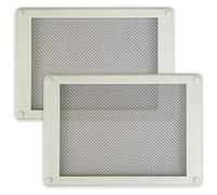 Roshield Lot de 2 grilles d'aération anti-parasites en maille de brique d'air - Prévention contre les insectes et les rongeurs - Blanc, taille M