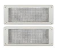 Roshield Lot de 2 grilles d'aération antiparasitaires en maille pour brique d'air - Prévention contre les insectes et les rongeurs (blanc, standard)