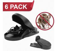 Roshield Lot de 6 pièges à souris pour l'intérieur - Uniquement pour les petites souris agiles, conçus pour les armoires, les cuisines et les espaces restreints, piège efficace pour la sécurité des