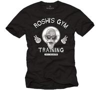 Roshi's Gym Training The Master T-Shirt Black Unisex Mens Tops Tee S