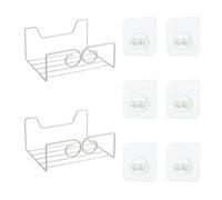 Roshoitle Lot de 2 étagères de sac à main pour bureau, crochet de sac à main pouvant être utilisé pour les murs, derrière les portes, et le bureau, organiseurs de sac à main avec 8 crochets