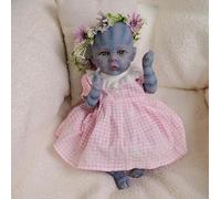 ROSHUAN Avatar Poupées De Bébé Renaissantes Réalistes Silicone Corps Complet en Vinyle - 12 Pouces 30 cm Vivant Nouveau-né Poupée Micro Préémie Avatar Fille Vraie Vie Bébé De Poupées