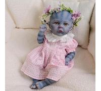ROSHUAN Mini Avatar Poupée Reborn en silicone pour bébé réaliste de 30,5 cm pour fille qui ressemble à de vrais avatars prématurés pour filles - Cadeau pour enfants