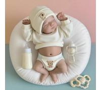 ROSHUAN Poupée entièrement en silicone qui ressemble à une vraie poupée Reborn 45,7 cm Corps en vinyle réaliste Poupée nouveau-né bébé poupée bébé endormi lavable comme une vraie vie jouet pour filles