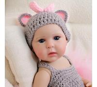 ROSHUAN Poupée Reborn Baby Dolls Girl de 50,8 cm en vinyle de silicone qui ressemble à de la vraie vie de bébés filles poupées de poupée de cheveux peints pour enfants cadeaux