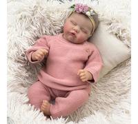ROSHUAN Poupée Reborn réaliste de 48,3 cm, poupée en tissu doux faite à la main pour enfants de 3 ans