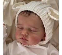 ROSHUAN Poupée Reborn réaliste en silicone pour fille endormie - 50,8 cm - Poupée nouveau-né réaliste qui ressemble à une vraie poupée pour bébé - Jouet fait à la main