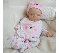 ROSHUAN Poupée Reborn Reborn en silicone souple de 45,7 cm pour bébé qui ressemble à de la vraie vie comme une poupée de bébé réaliste Reborn