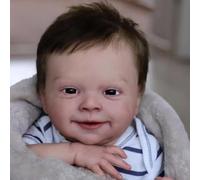 ROSHUAN Poupées De Bébé Renaissantes Réalistes - 18 Pouces 45 cm Silicone Corps Complet en Vinyle Vivant Nouveau-né Poupée Garçon Anatomiquement Correcte Vraie Vie Bébé De Poupées