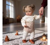 ROSHUAN Poupées Reborn Réalistes 26 Pouces Vie Réelle Poupée Reborn Grande Taille Tout-Petits Fille Corps en Tissu Doux Qui Ressemble à Un Vrai Bébé Poupées Réaliste pour Enfants Cadeau