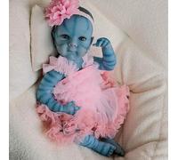 ROSHUAN Réaliste Renaissance Avatar Poupées Fille 18 Pouces 48 cm Nouveau-né Anatomiquement Correct Bébé Fille Avatar Plein Vinyle De Silicone Vraie Vie Reborn Bébé Poupées Soft Body Pondérée Jouet