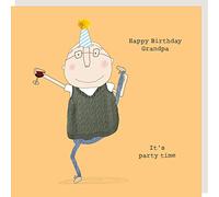 Rosie Made A Thing Grandpa It's Party Time Carte d'anniversaire Happy Birthday Carte de vœux GFR012