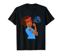 Rosie noire africaine The Riveter We Can Do It WW2 Retro T-Shirt