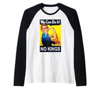 Rosie The Riveter No Kings Manche Raglan