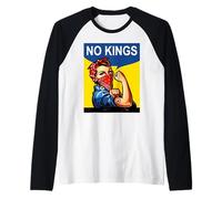 Rosie The Riveter No Kings Manche Raglan