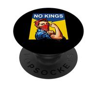 Rosie The Riveter No Kings PopSockets PopGrip Adhésif